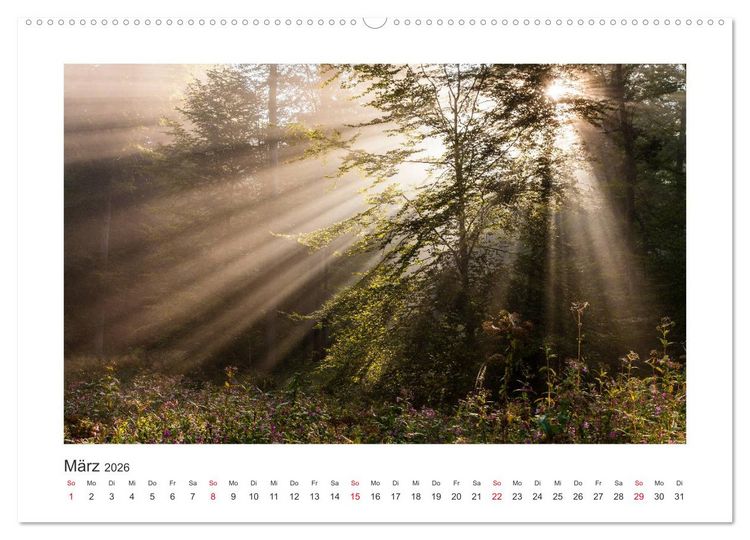Produktbild: Kasseler Landschaften (Wandkalender 2026 DIN A2 quer), CALVENDO Monatskalender