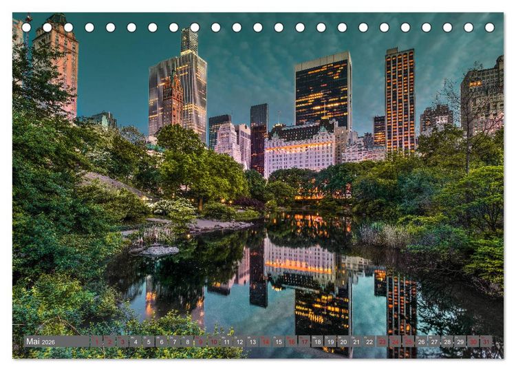 Produktbild: New York City Vibes (Tischkalender 2026 DIN A5 quer), CALVENDO Monatskalender