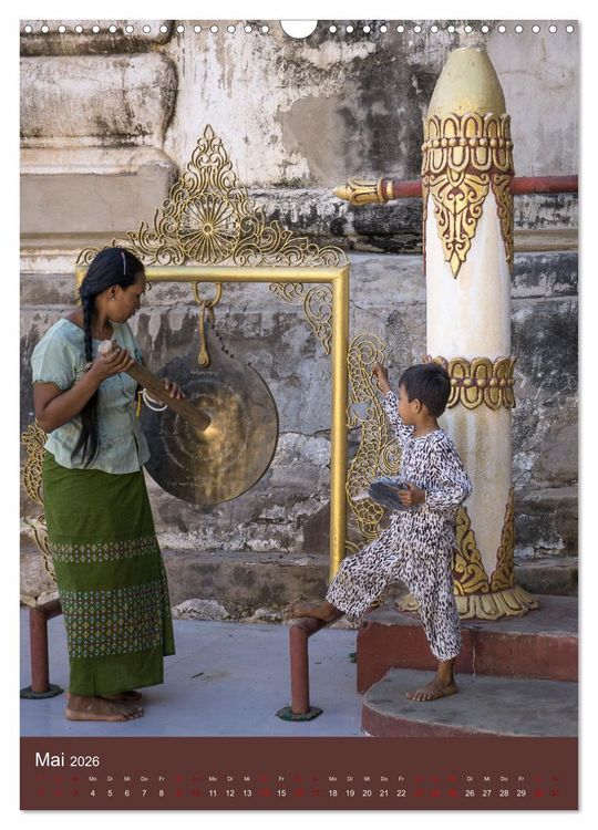 Produktbild: Reise durch Myanmar (Wandkalender 2026 DIN A3 hoch), CALVENDO Monatskalender