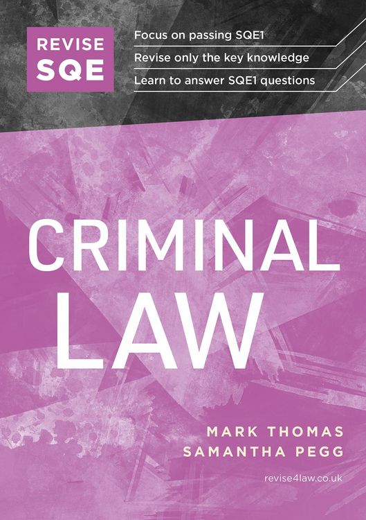 Produktbild: Revise SQE Criminal Law