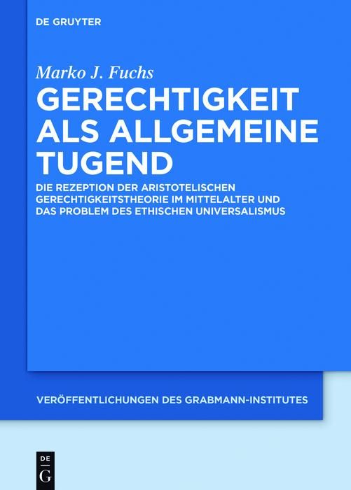 Produktbild: Gerechtigkeit als allgemeine Tugend