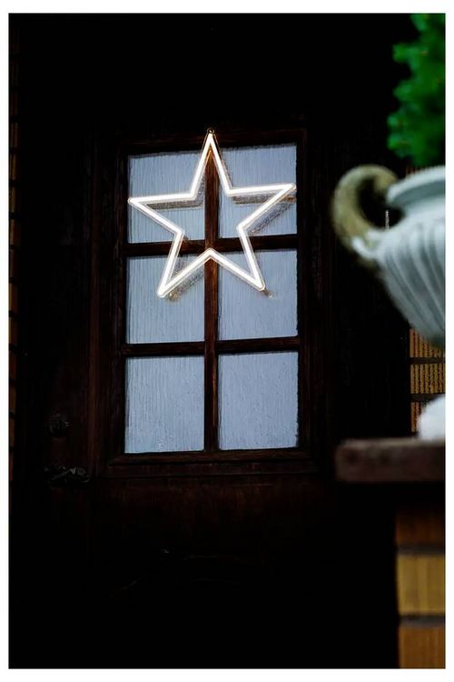 Produktbild: Konstsmide 2108-103 LED-Weihnachtsstern Stern Warmwei&szlig; LED Klar, Transparent