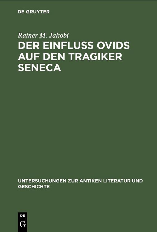 Produktbild: Der Einfluss Ovids auf den Tragiker Seneca
