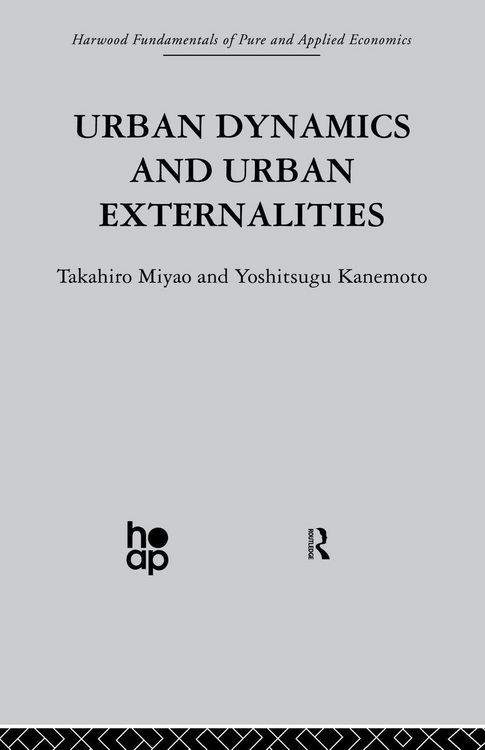 Produktbild: Urban Dynamics and Urban Externalities