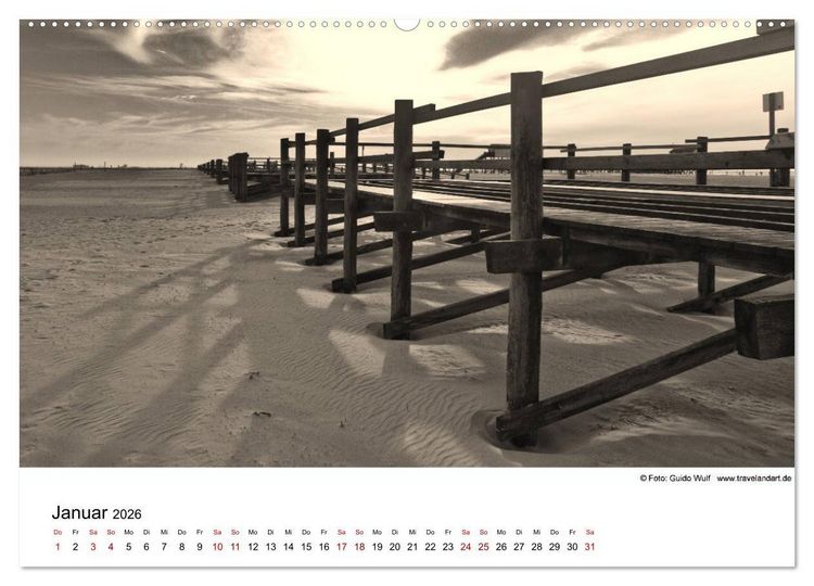 Produktbild: Sankt Peter-Ording. Ein Traum an der Nordsee (hochwertiger Premium Wandkalender 2026 DIN A2 quer), Kunstdruck in Hochglanz