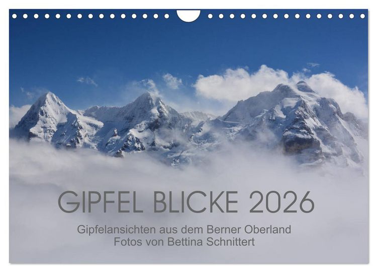Produktbild: Gipfel Blicke (Wandkalender 2026 DIN A4 quer), CALVENDO Monatskalender