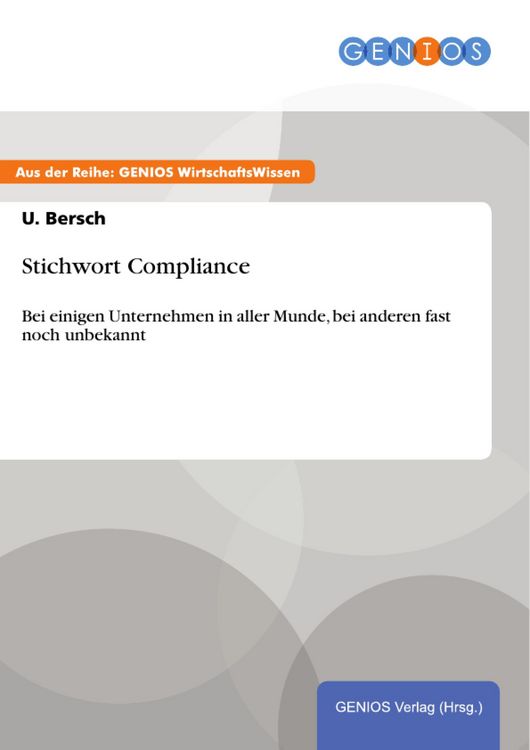 Produktbild: Stichwort Compliance