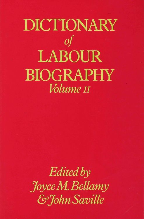 Produktbild: Dictionary of Labour Biography