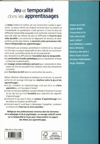 Produktbild: Jeux et temporalit&eacute; dans les apprentissages