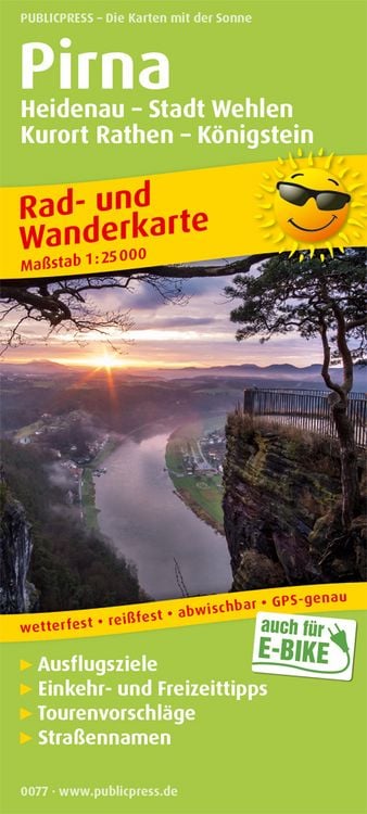 Produktbild: Pirna, Heidenau - Stadt Wehlen - Kurort Rathen - Königstein 1:25 000