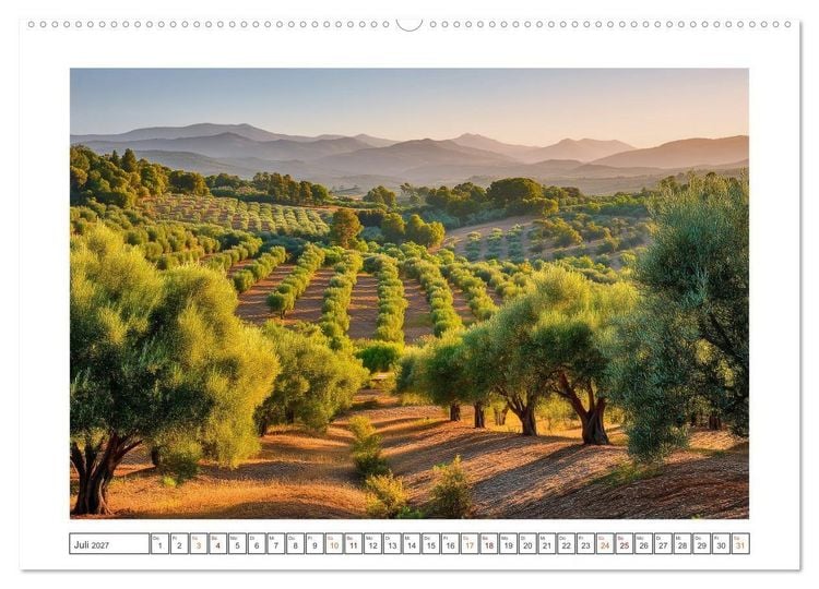 Produktbild: Die Magie der Olivenhaine (Wandkalender 2027 DIN A2 quer), CALVENDO Monatskalender