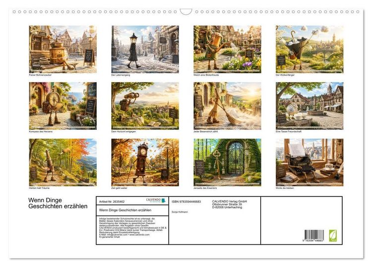 Produktbild: Wenn Dinge Geschichten erz&auml;hlen (Wandkalender 2027 DIN A2 quer), CALVENDO Monatskalender
