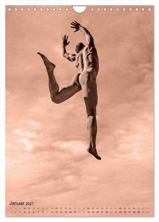 Produktbild: JUMP! ATHLETISCHE M&Auml;NNERAKTE (Wandkalender 2027 DIN A4 hoch), CALVENDO Monatskalender