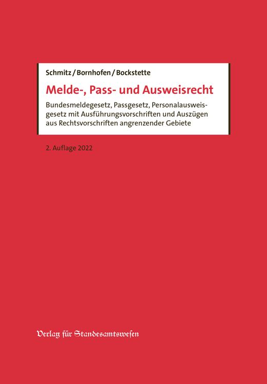 Produktbild: Melde-, Pass- und Ausweisrecht