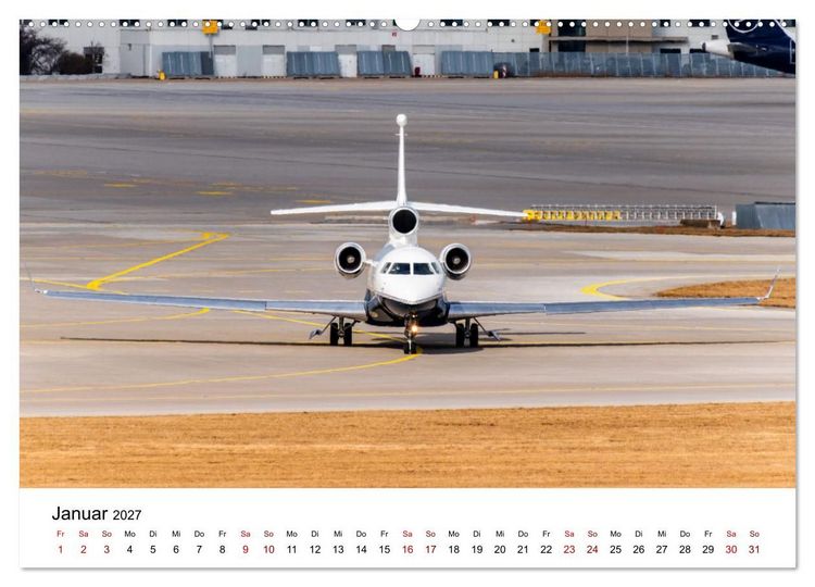 Produktbild: Die Welt der Privatjets (Wandkalender 2027 DIN A2 quer), CALVENDO Monatskalender