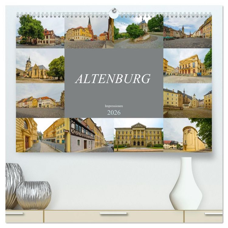 Produktbild: Altenburg Impressionen (hochwertiger Premium Wandkalender 2026 DIN A2 quer), Kunstdruck in Hochglanz