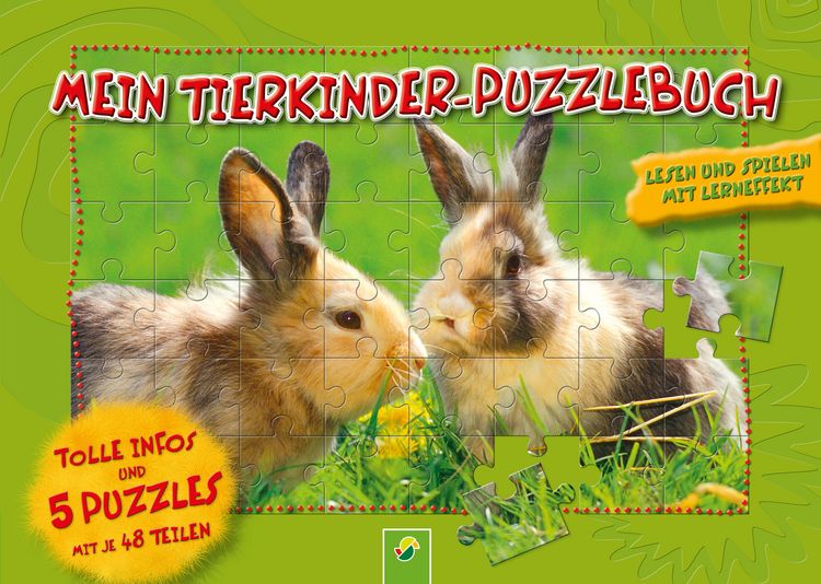 Produktbild: Mein Tierkinder-Puzzlebuch f&uuml;r Kinder ab 6 Jahren