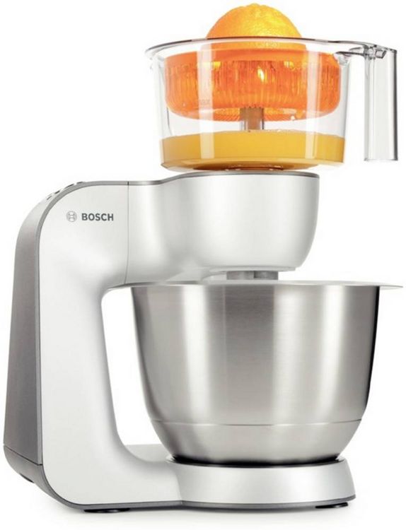 Produktbild: Bosch Haushalt MUM54251 K&uuml;chenmaschine 900W Wei&szlig;, Silber
