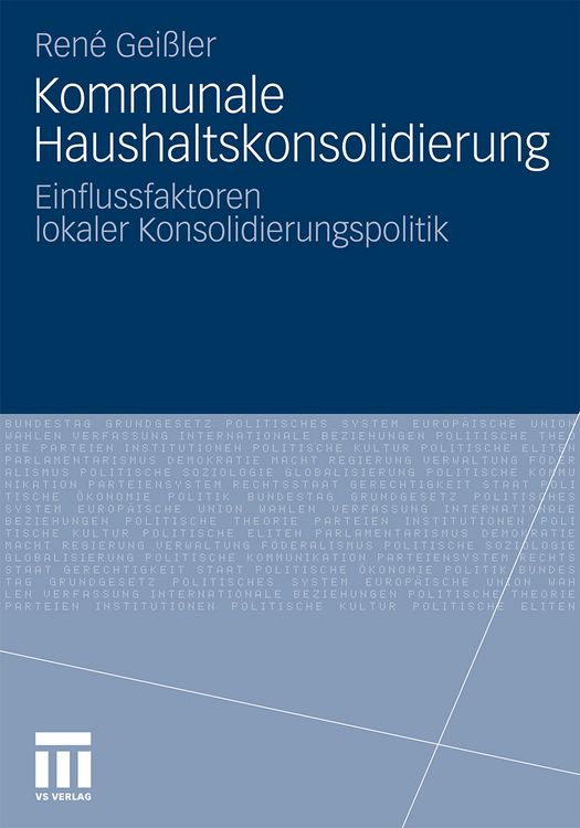 Produktbild: Kommunale Haushaltskonsolidierung