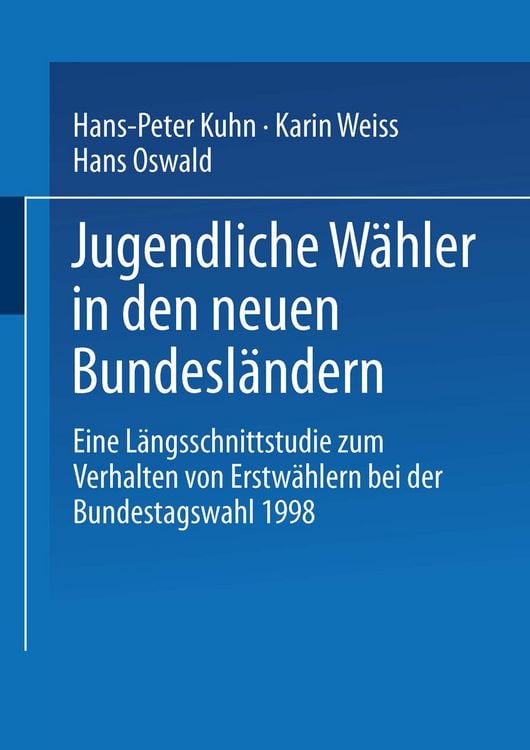 Produktbild: Jugendliche W&auml;hler in den neuen Bundesl&auml;ndern