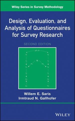 Produktbild: Design, Evaluation, and Analysis of Questionnaires for Survey Research