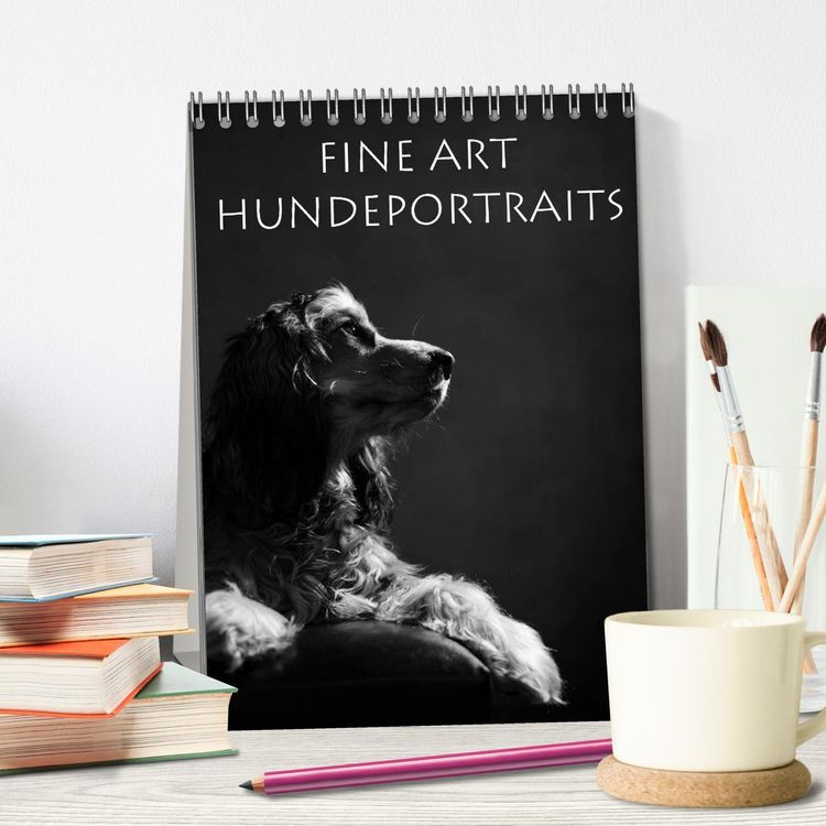 Produktbild: Fine Art Hundeportraits (Tischkalender 2026 DIN A5 hoch), CALVENDO Monatskalender