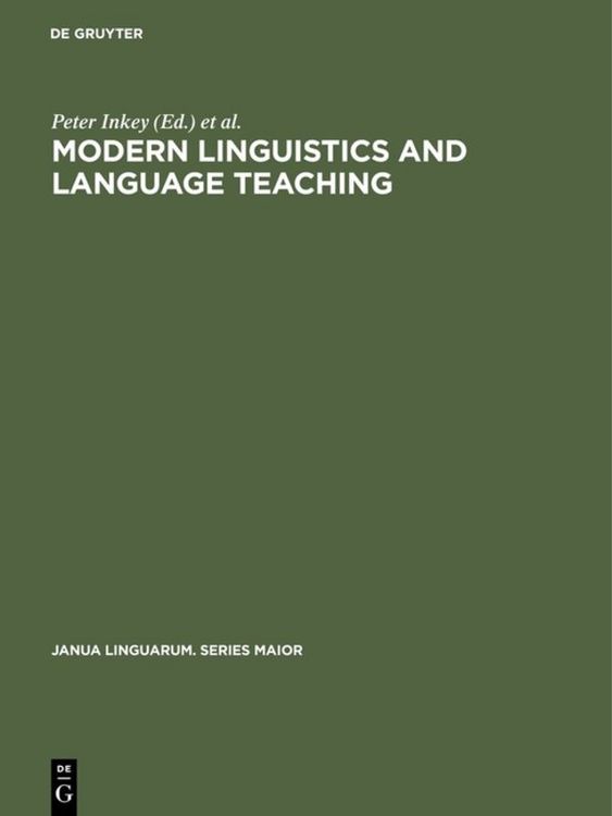 Produktbild: Modern Linguistics and Language Teaching
