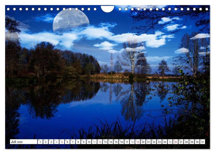 Produktbild: Tr&auml;ume im Mondlicht (Wandkalender 2026 DIN A4 quer), CALVENDO Monatskalender
