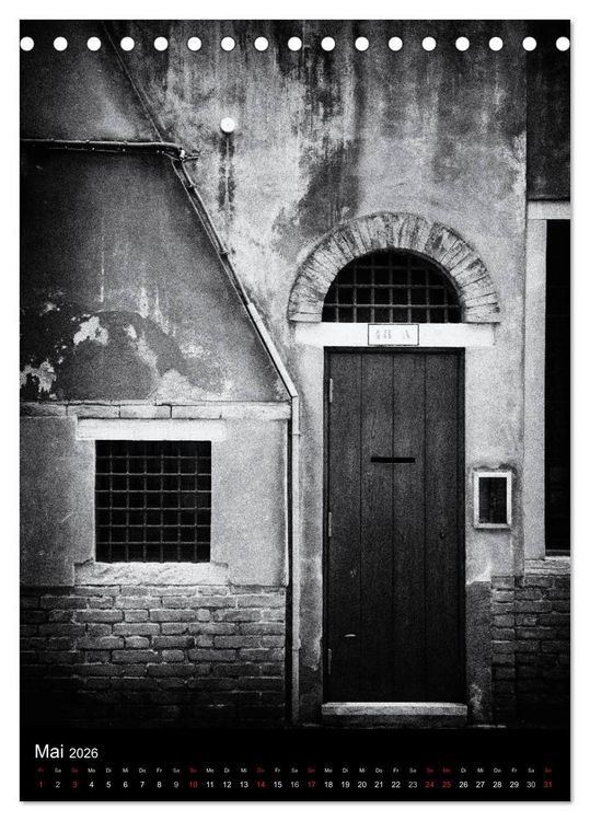 Produktbild: Venice Noir - Das etwas andere Venedig (Tischkalender 2026 DIN A5 hoch), CALVENDO Monatskalender