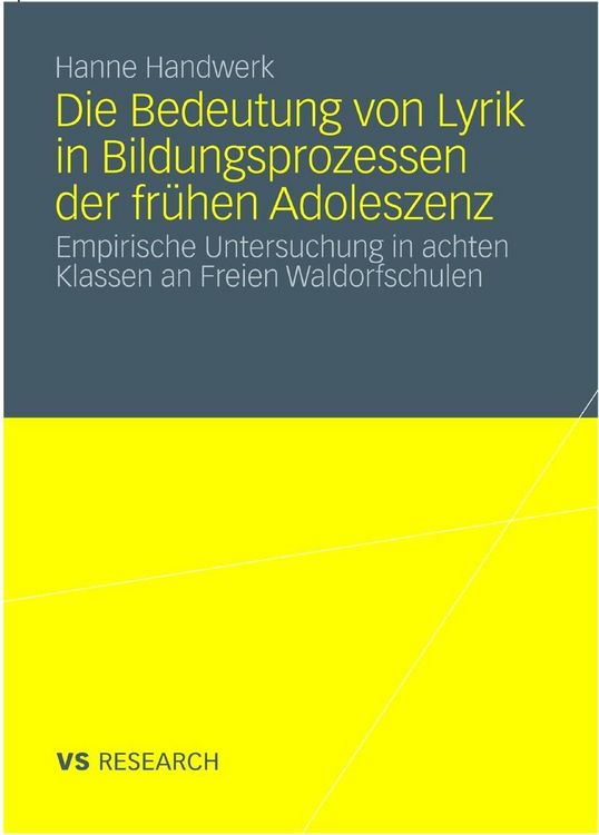 Produktbild: Die Bedeutung von Lyrik in Bildungsprozessen der fr&uuml;hen Adoleszenz
