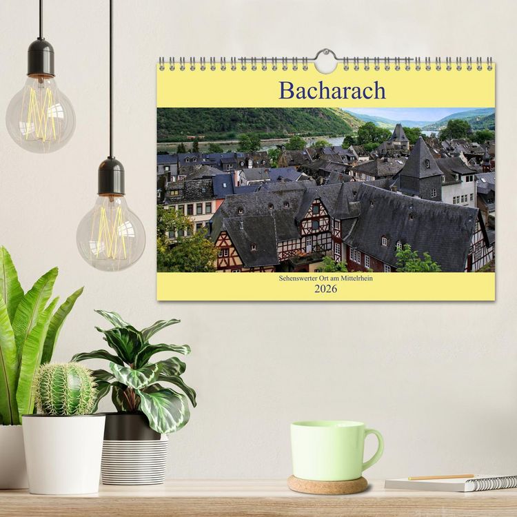 Produktbild: Bacharach - Sehenswerter Ort am Mittelrhein (Wandkalender 2026 DIN A4 quer), CALVENDO Monatskalender
