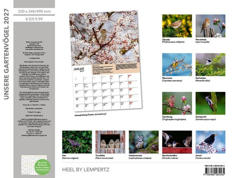 Produktbild: Unsere Gartenv&ouml;gel 2027
