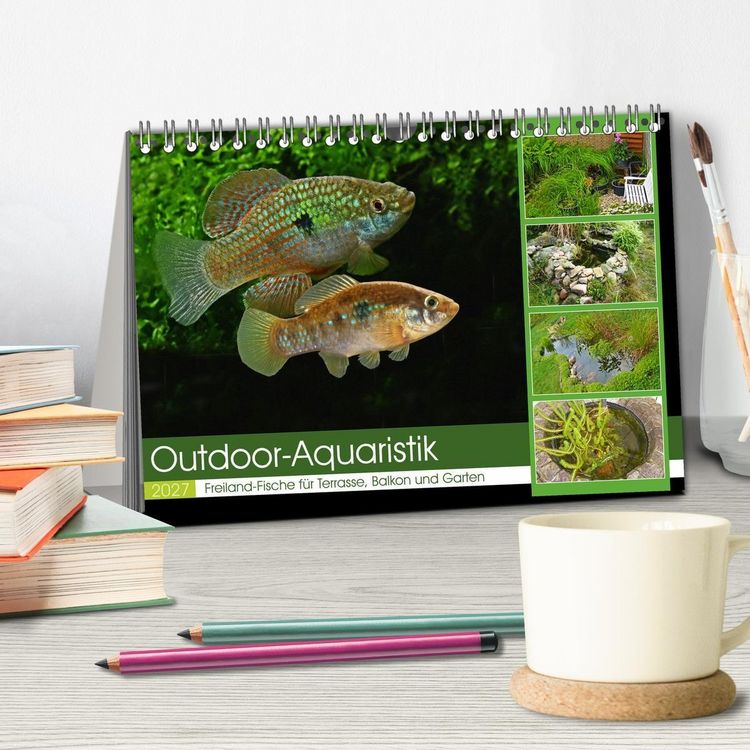 Produktbild: Outdoor-Aquaristik (Tischkalender 2027 DIN A5 quer), CALVENDO Monatskalender