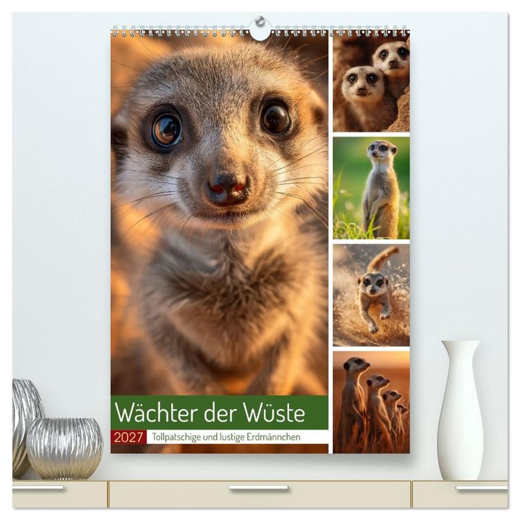 Produktbild: W&auml;chter der W&uuml;ste (hochwertiger Premium Wandkalender 2027 DIN A2 hoch), Kunstdruck in Hochglanz