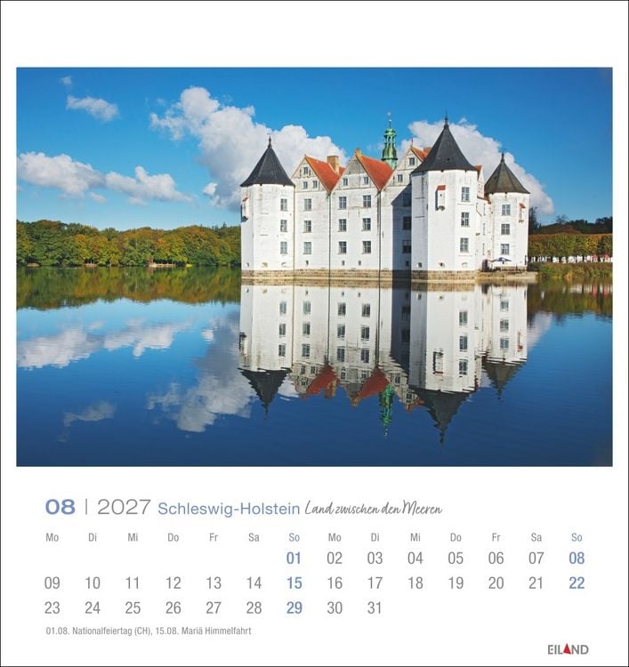 Produktbild: Schleswig-Holstein Postkartenkalender 2027 - Land zwischen den Meeren