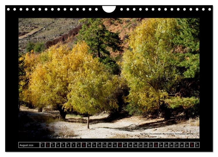Produktbild: Bhutan Druk Yul 2026 (Wandkalender 2026 DIN A4 quer), CALVENDO Monatskalender