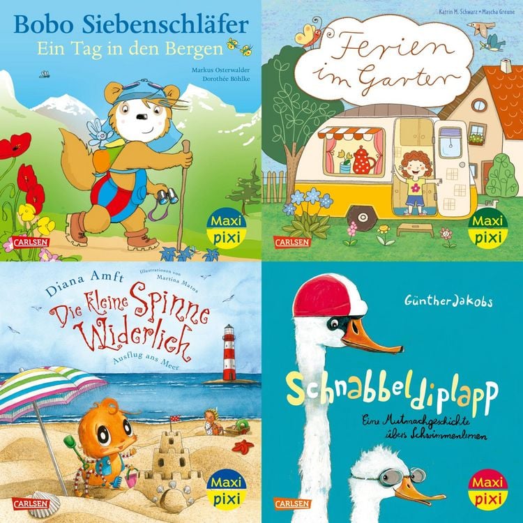 Produktbild: Maxi-Pixi-4er-Set 119: Sch&ouml;ne Ferien! (4x1 Exemplar)
