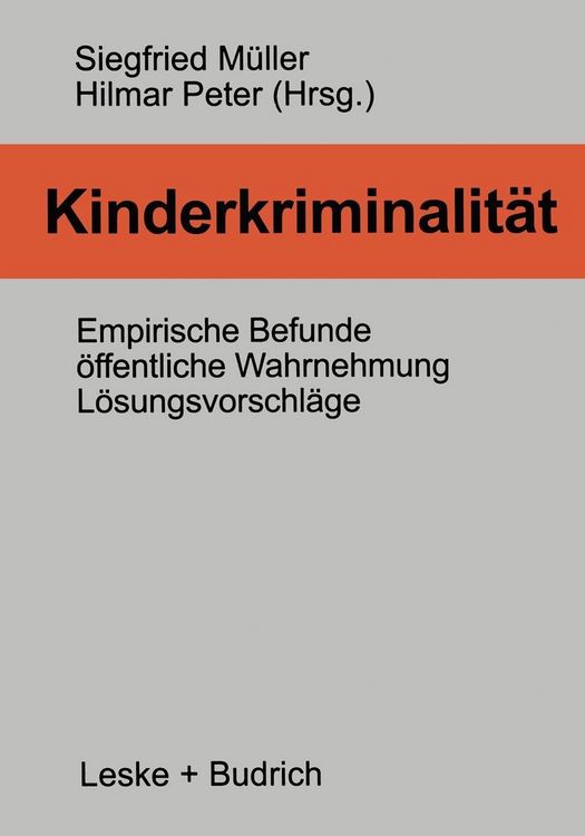 Produktbild: Kinderkriminalit&auml;t