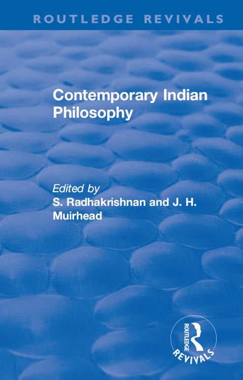 Produktbild: Revival: Contemporary Indian Philosophy (1936)