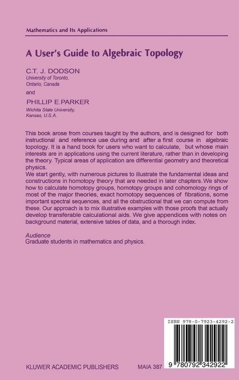 Produktbild: A User&rsquo;s Guide to Algebraic Topology