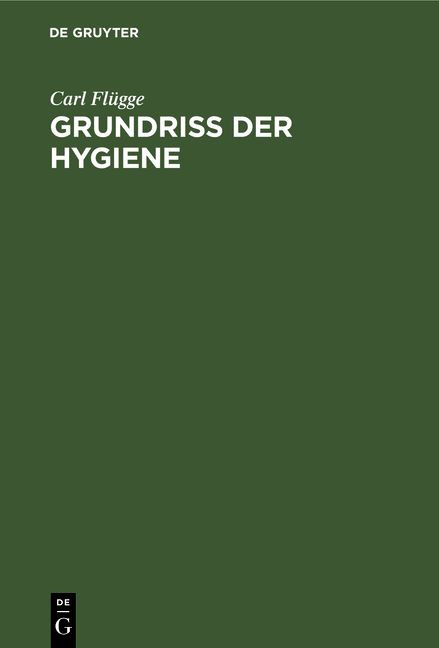 Produktbild: Grundriss der Hygiene