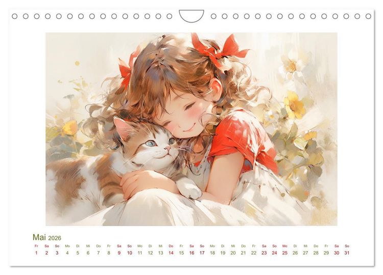 Produktbild: Der M&auml;dchen-Kalender (Wandkalender 2026 DIN A4 quer), CALVENDO Monatskalender