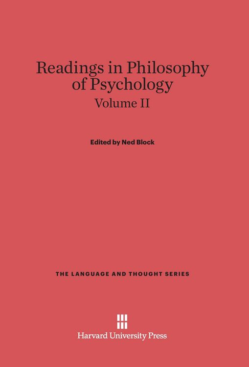 Produktbild: Readings in Philosophy of Psychology, Volume II