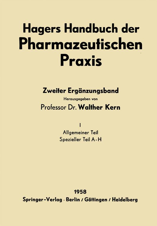 Produktbild: Hagers Handbuch der Pharmazeutischen Praxis
