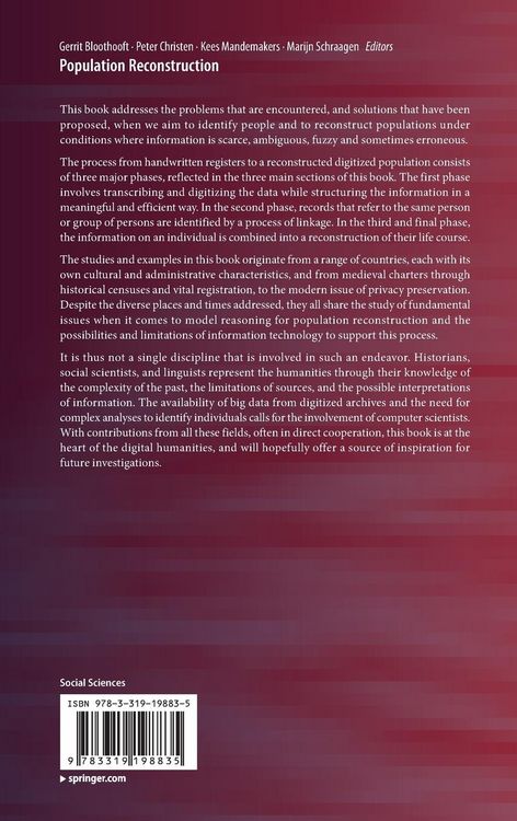 Produktbild: Population Reconstruction