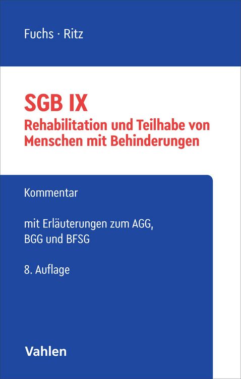 Produktbild: SGB IX - Rehabilitation und Teilhabe von Menschen mit Behinderungen