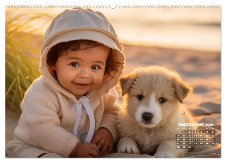 Produktbild: Kleine Herzen, Gro&szlig;e Liebe: Ein Jahr voller Freude und Entz&uuml;cken (hochwertiger Premium Wandkalender 2026 DIN A2 quer), Kunstdruck in Hochglanz