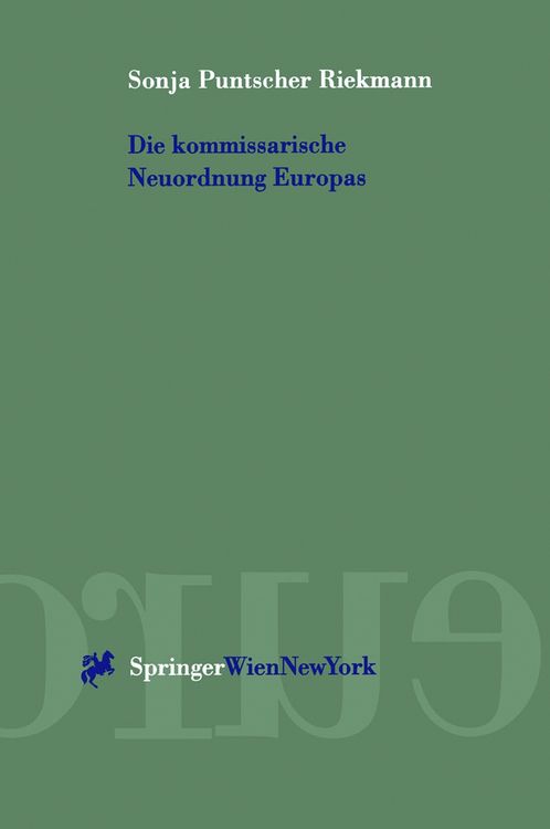 Produktbild: Die kommissarische Neuordnung Europas
