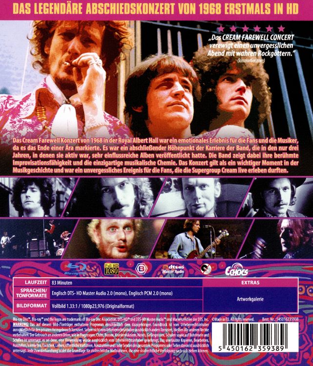 Produktbild: Cream - The Farewell Concert