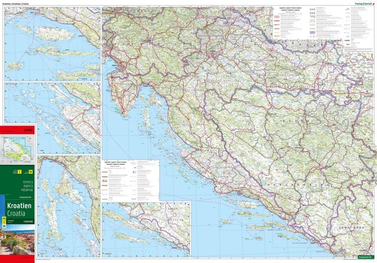 Produktbild: freytag & berndt Stra&szlig;enkarte Kroatien 1:500.000